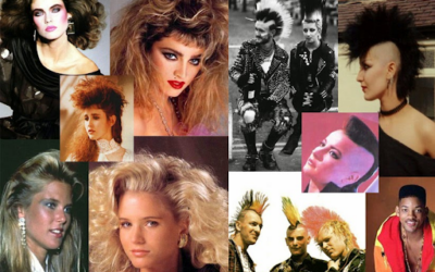 1980-as évek divatja, frizurái és sminkje